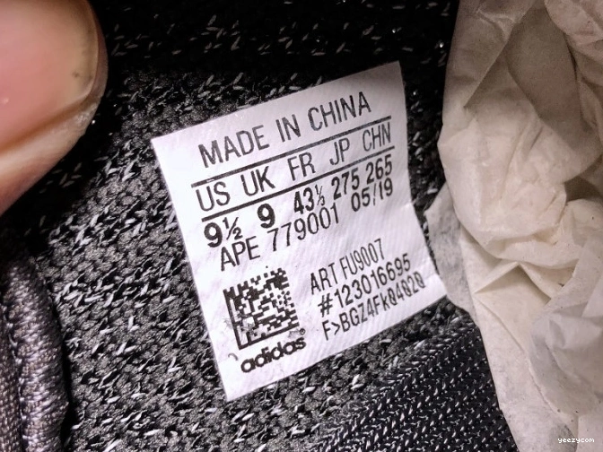 (Reflective) Adidas V2 Boost 350 Static FU9007 Black Yeezy - 0807
